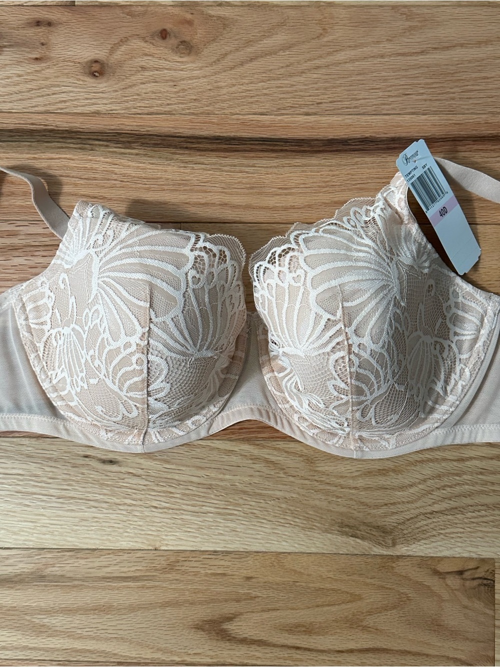 Paramour Lace Underwire Bra in Blush Pink